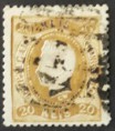 Selo de D. Luís I, Fita Curva, Denteado